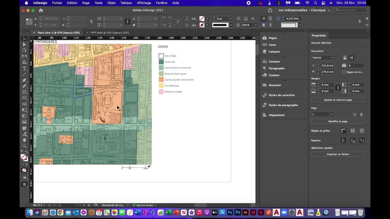 Incorporer des images sur Indesign