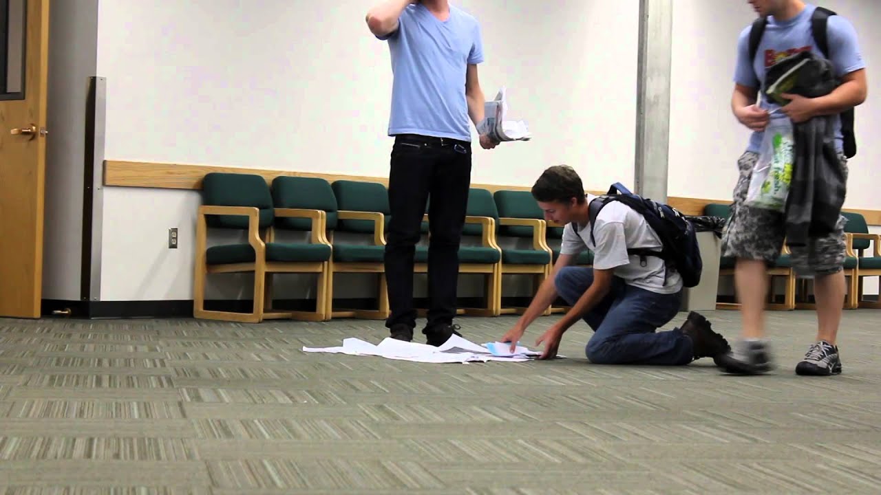 Drop n Stand prank