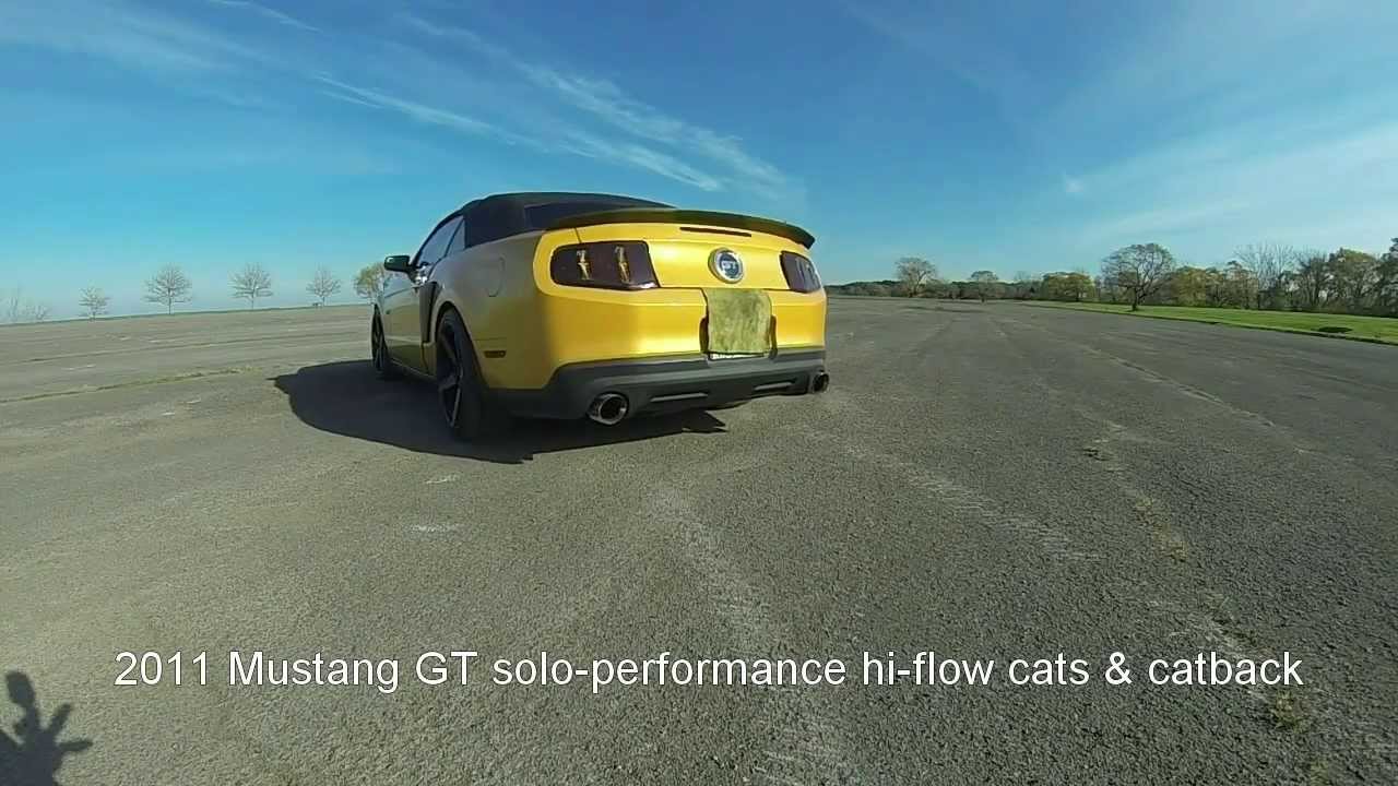 2011 Mustang GT solo-performance hi-flow cats & catback