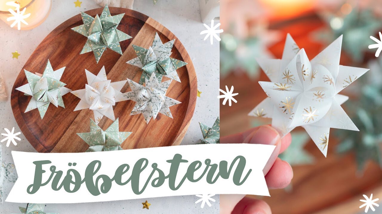 DIY Fröbelsterne: EINFACHE Anleitung fürs Sterne basteln an Weihnachten ✨ für Anfänger! | TRYTRYTRY