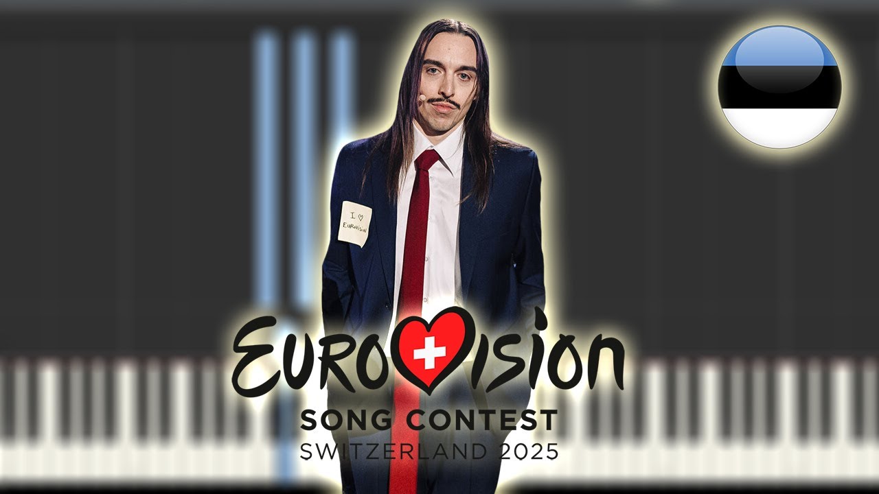 Tommy Cash - Espresso Macchiato - Estonia 🇪🇪 - Eurovision 2025 | Piano / Partitura / Karaoke / MIDI