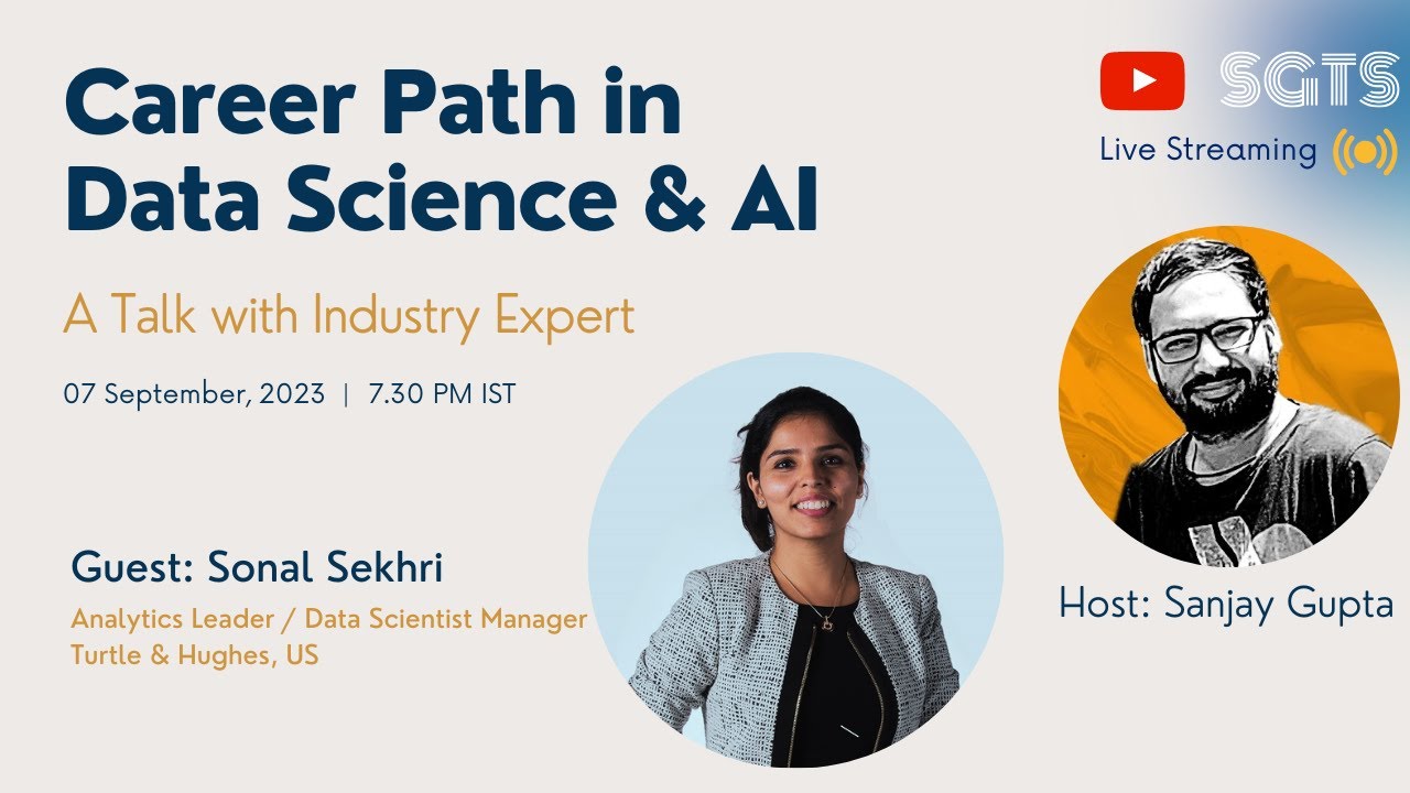 Know Career Path & Opportunities in Data Science & AI | A Talk with Sonal Sekhri, Analytics Leader