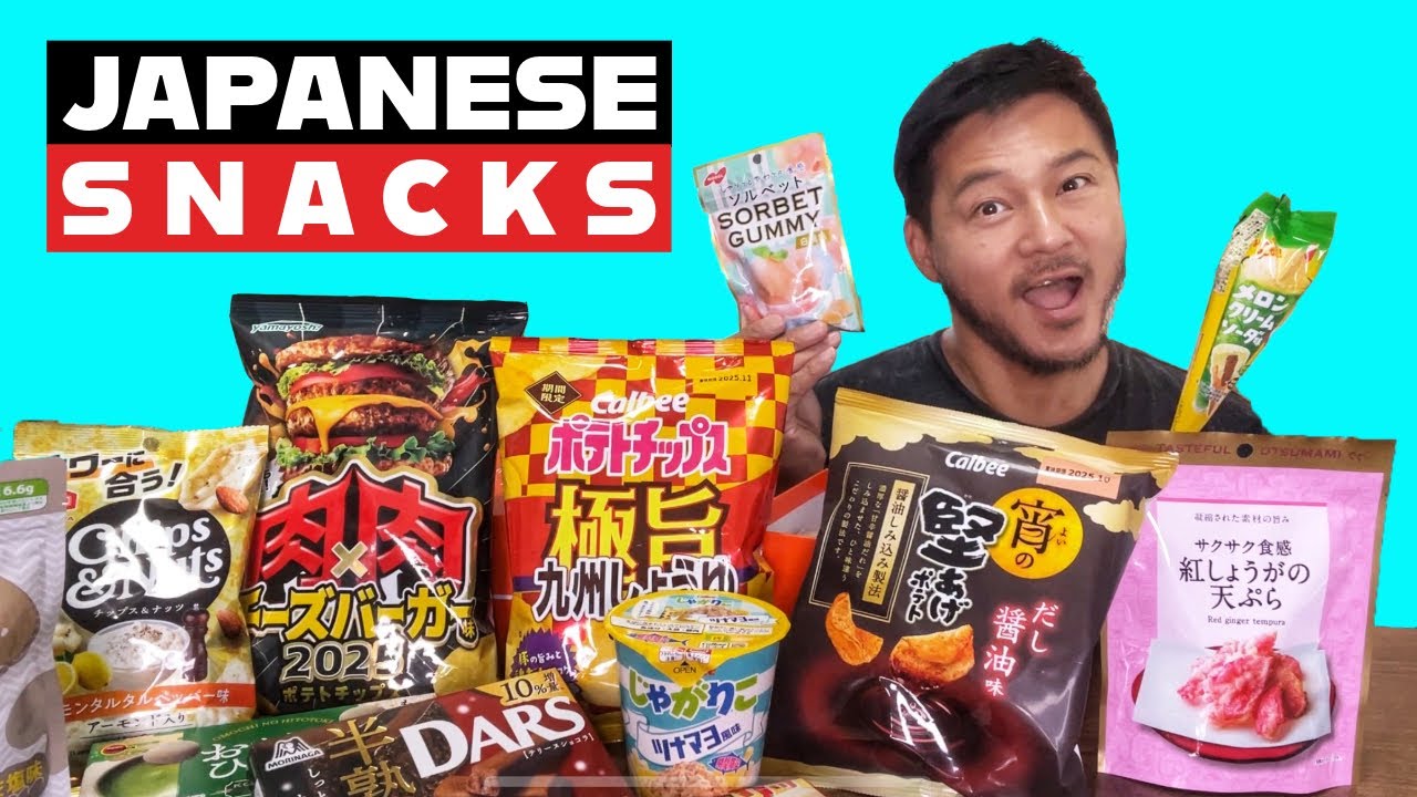 Trying 15 NEW Japanese Convenience Store Snacks!