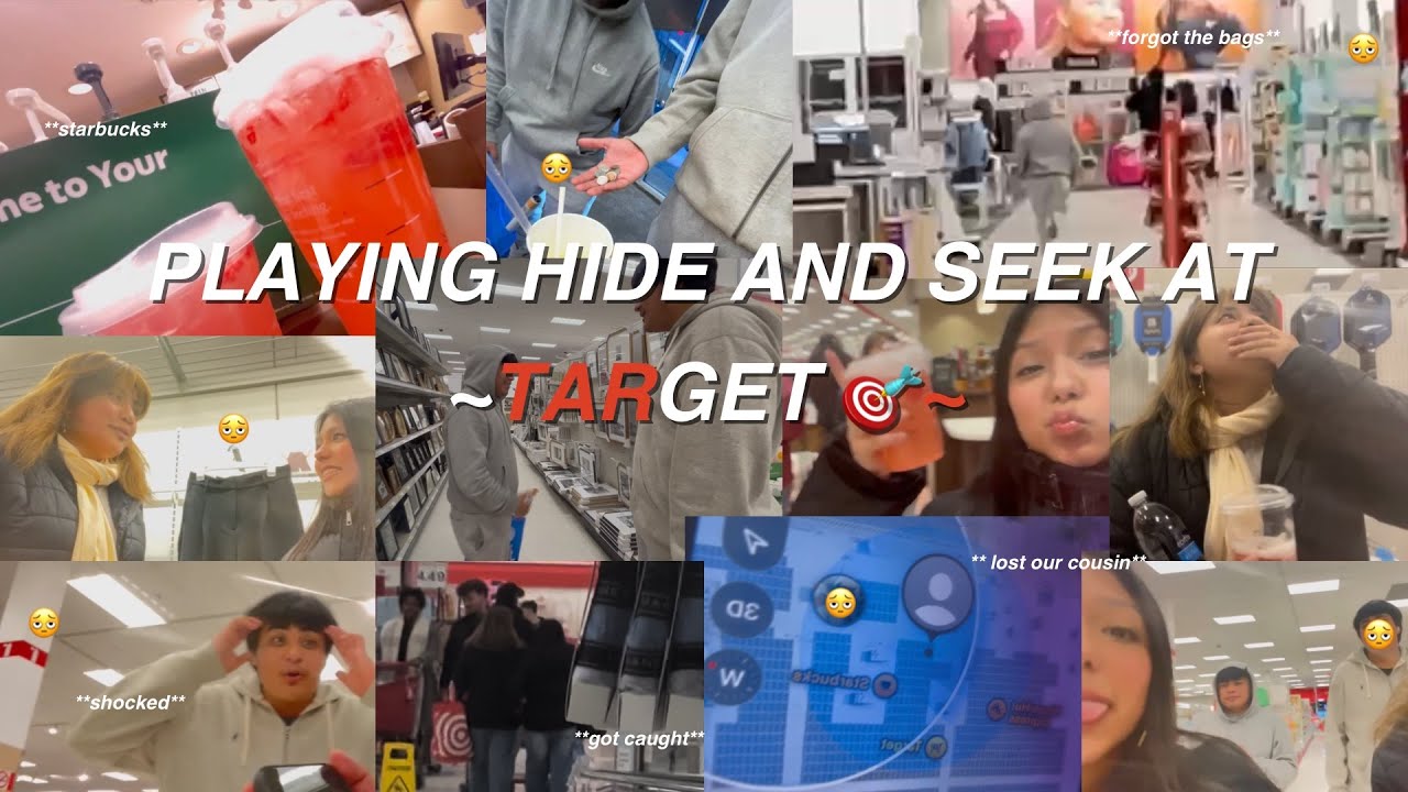 PLAYING HIDE AND SEEK AT  TARGET ‼️‼️ (CHAOS, LOST our cousin and more..)