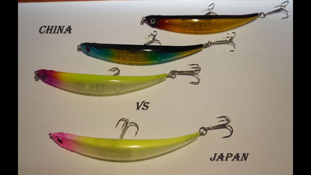 Воблер OSP Bent Minnow 106F: анбоксинг китайских копий и сравнение с оригиналом.