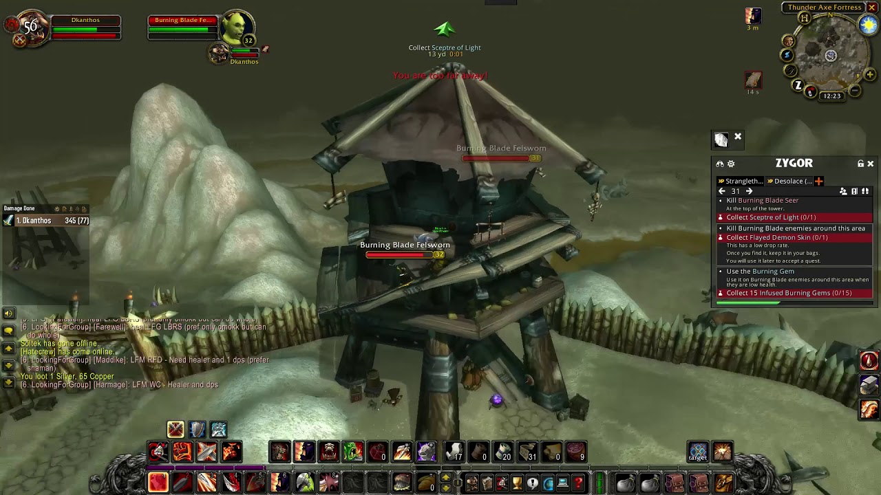 WoW Classic leveling with Warrior Whirlwind + Crusader