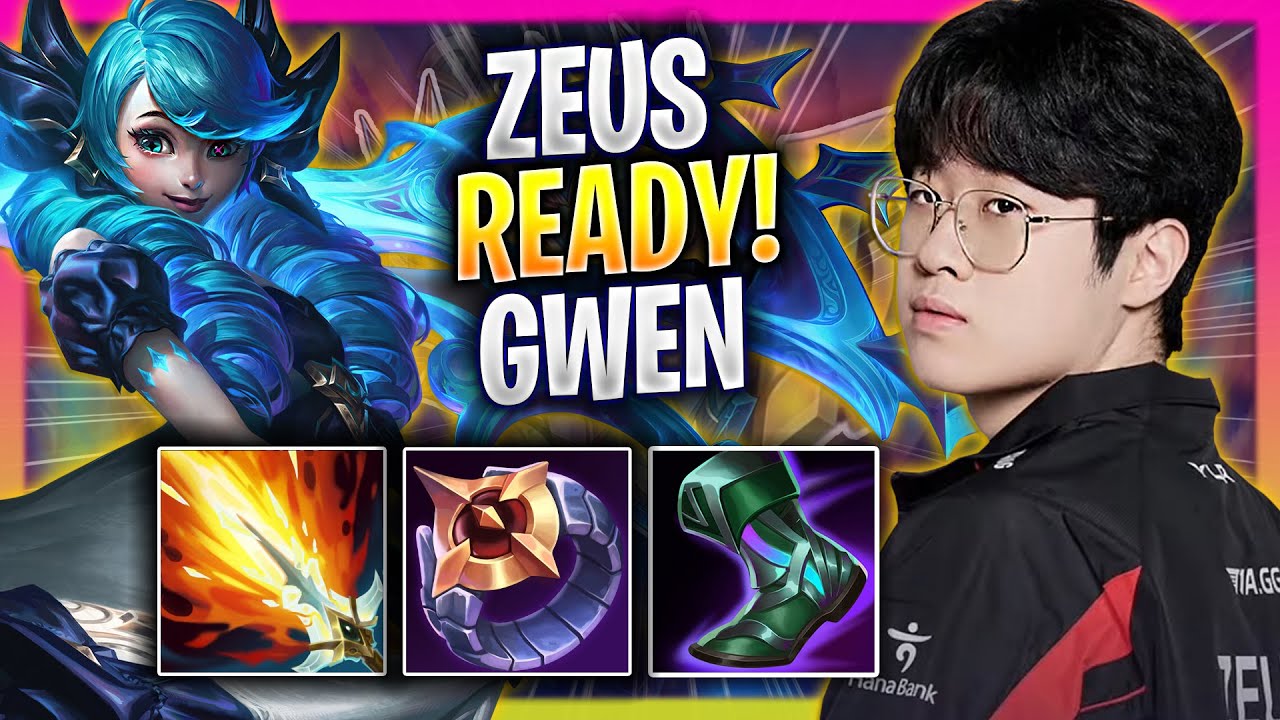 ZEUS IS READY TO PLAY GWEN! - T1 Zeus Plays Gwen TOP vs Xin Zhao! | Season 2024