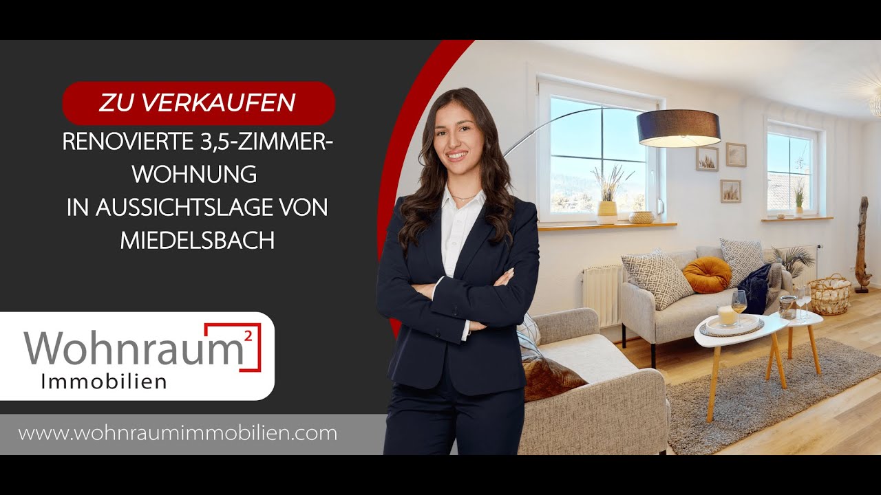 Renovierte 3,5-Zimmer-Wohnung in Aussichtslage von Miedelsbach🏡