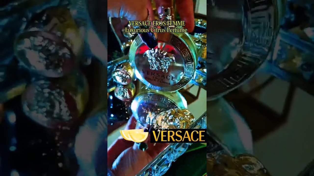 VERSACE CITRUS BEAST MODE PERFUME FOR WOMEN 🍋#eros #perfume #fragrance #parfum #shorts #foryou