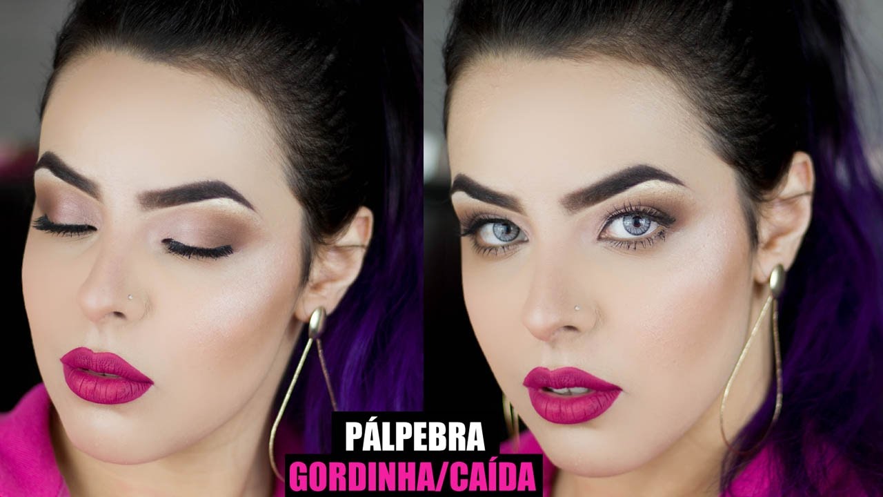 Esfumado Suave para P&aacute;lpebra Gordinha/Ca&iacute;da - Tamiris Sindice