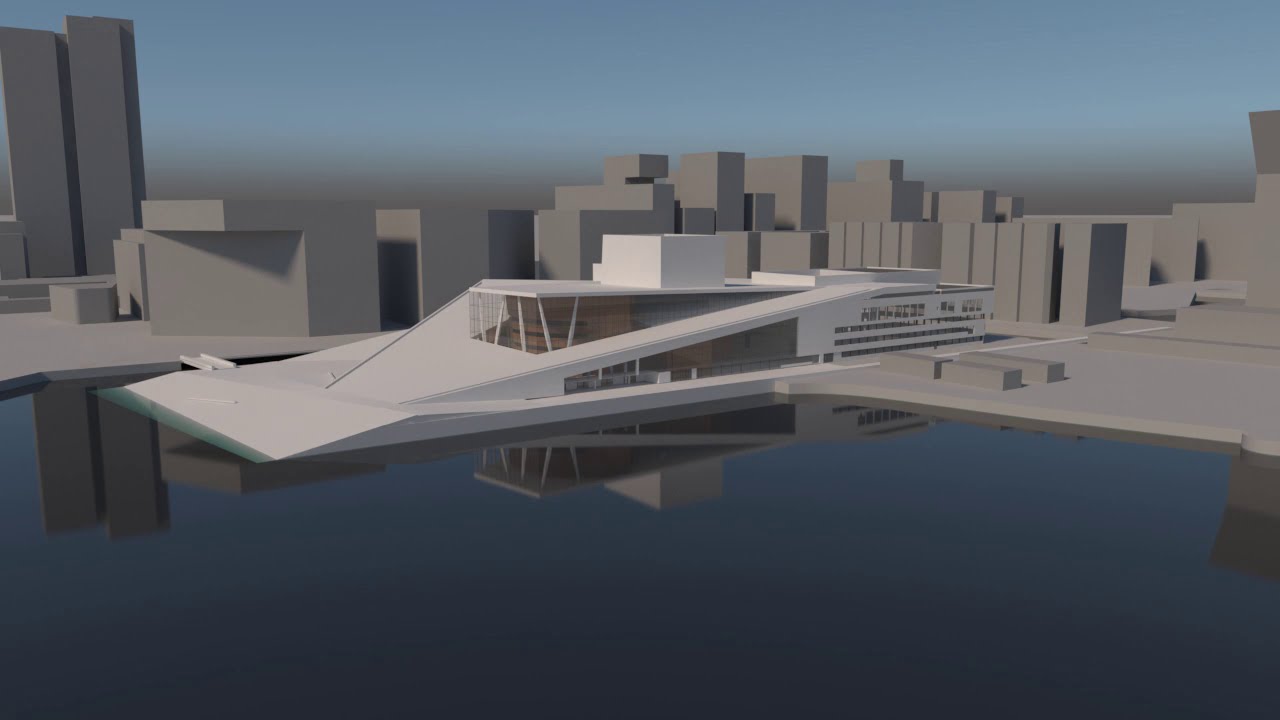 OSLO OPERA HOUSE - 3D CINEMATIC ANIMATION - 3d Studio Max
