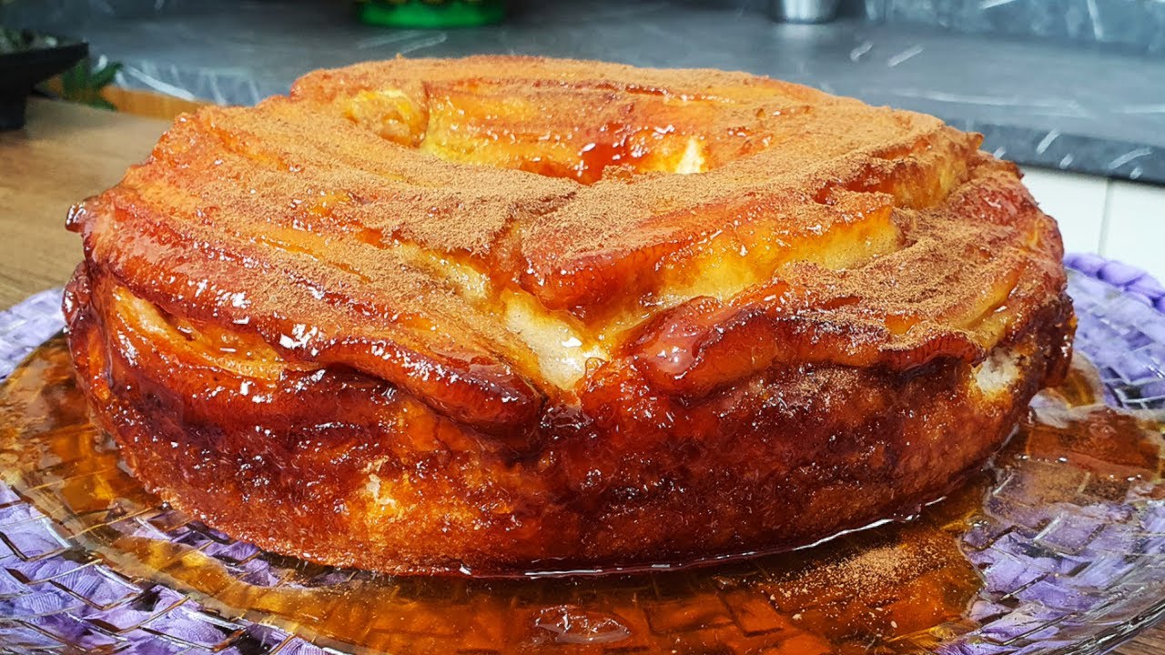 Bolo de BANANA FÁCIL! sem LACTOSE, sem OVOS!