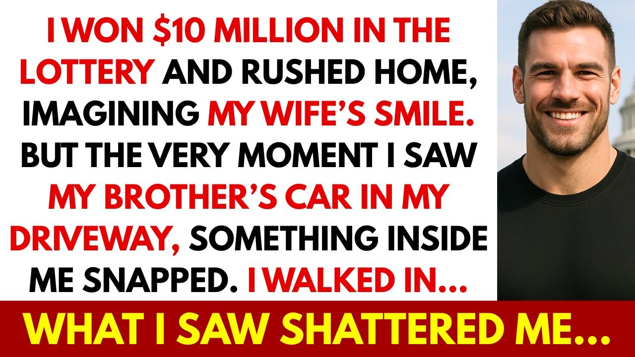 I Won $10M and Rushed Home to Tell My Wife — Then I Froze When I Saw My Brother’s Car at My House