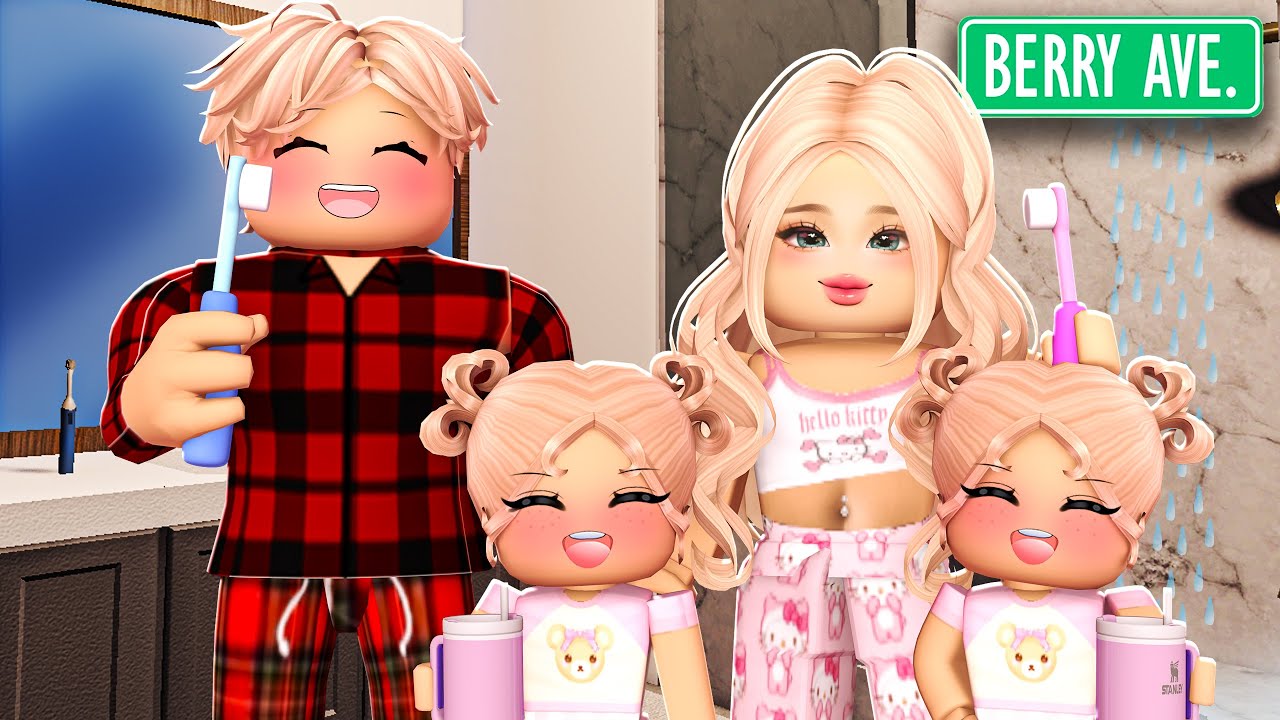 THE MOST REALISTIC FAMILY MORNING ROUTINE IN BERRY AVENUE!