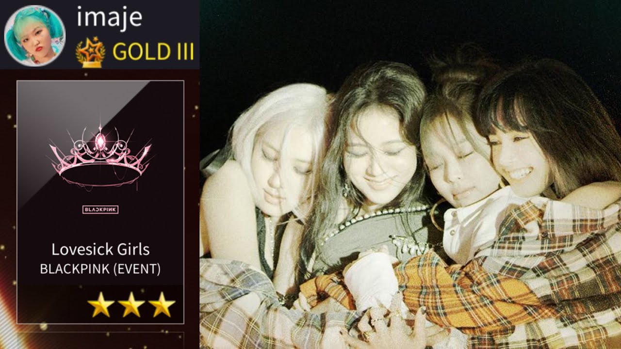 [SuperStar YG] BLACKPINK 'Lovesick Girls' 💔 Hard mode 3 stars gameplay