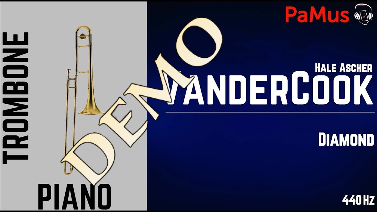 Vander Cook: Diamond for trombone piano - accompaniment 440Hz