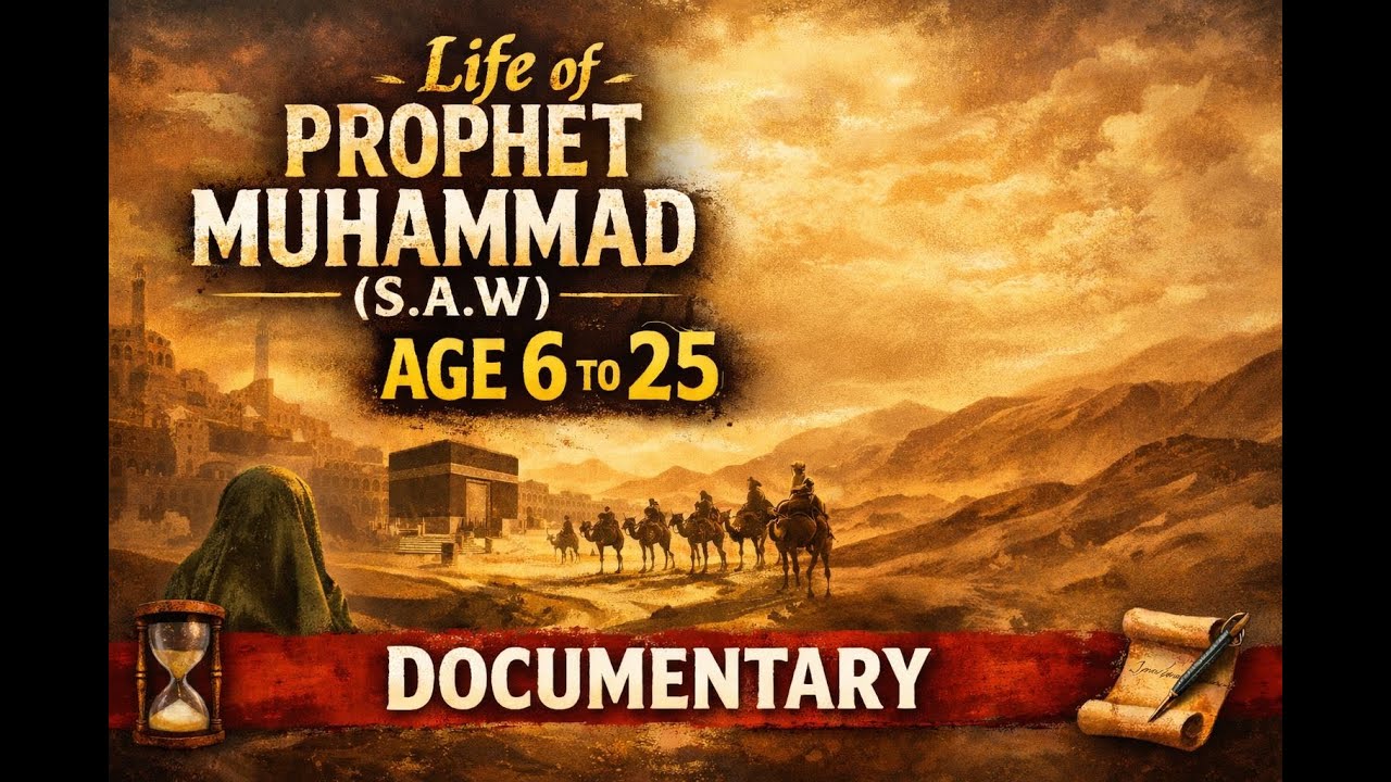 Prophet Muhammad ﷺ Childhood & Youth (Age 6–25) | Islamic History.