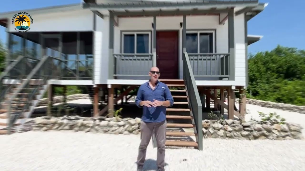 Let's walk through this new home in Secret Beach, Belize. #secretbeachhomes