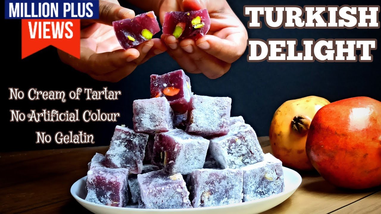 How to Make Authentic Turkish Delight at Home | Lokum Recipe~Step-By-Step Tutorial