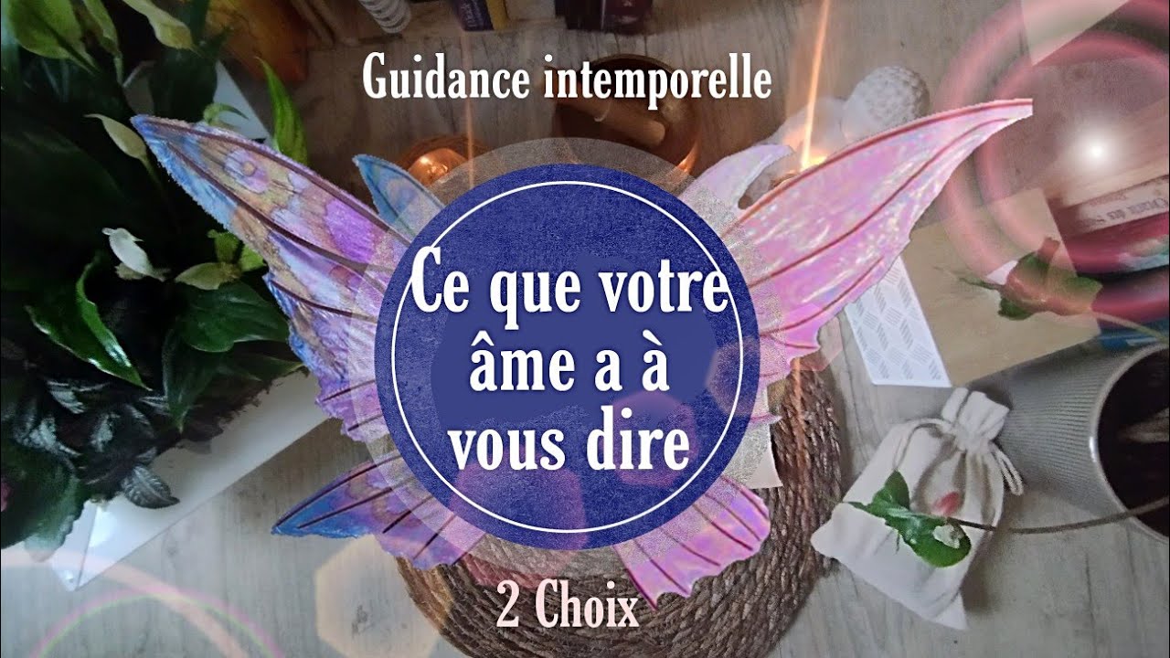 Ce que votre âme a à vous dire ✨2 choix✨ Intemporel 🕊️