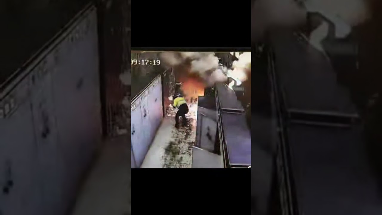 Electrical panel short circuit accident