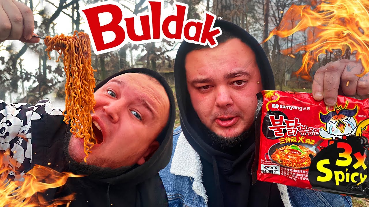 ДЕГУСТАЦИЯ САМОГО ОСТРОГО ДОШИРАКА Buldak 3x Spicy / БЕЗ МОНТАЖА