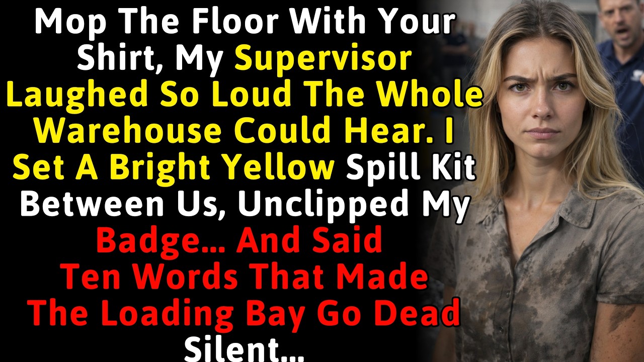 Arrogant Supervisor Forced Me To Mop The Floor With My Shirt–I Said 1 Sentence That Changed His Mind