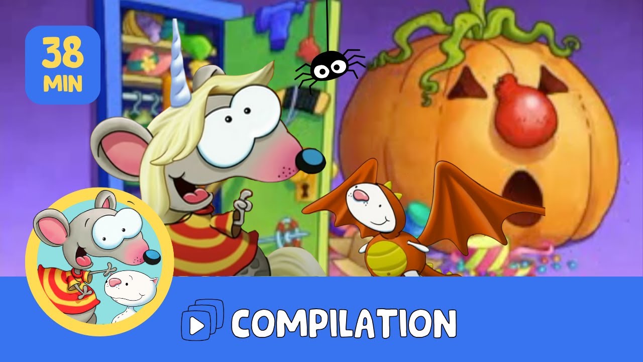 L'Halloween de Toupie et Binou!! 🎃 Compilation D'Halloween 🕷 Inclus un &Eacute;pisode de Vroum Vroum Zoum