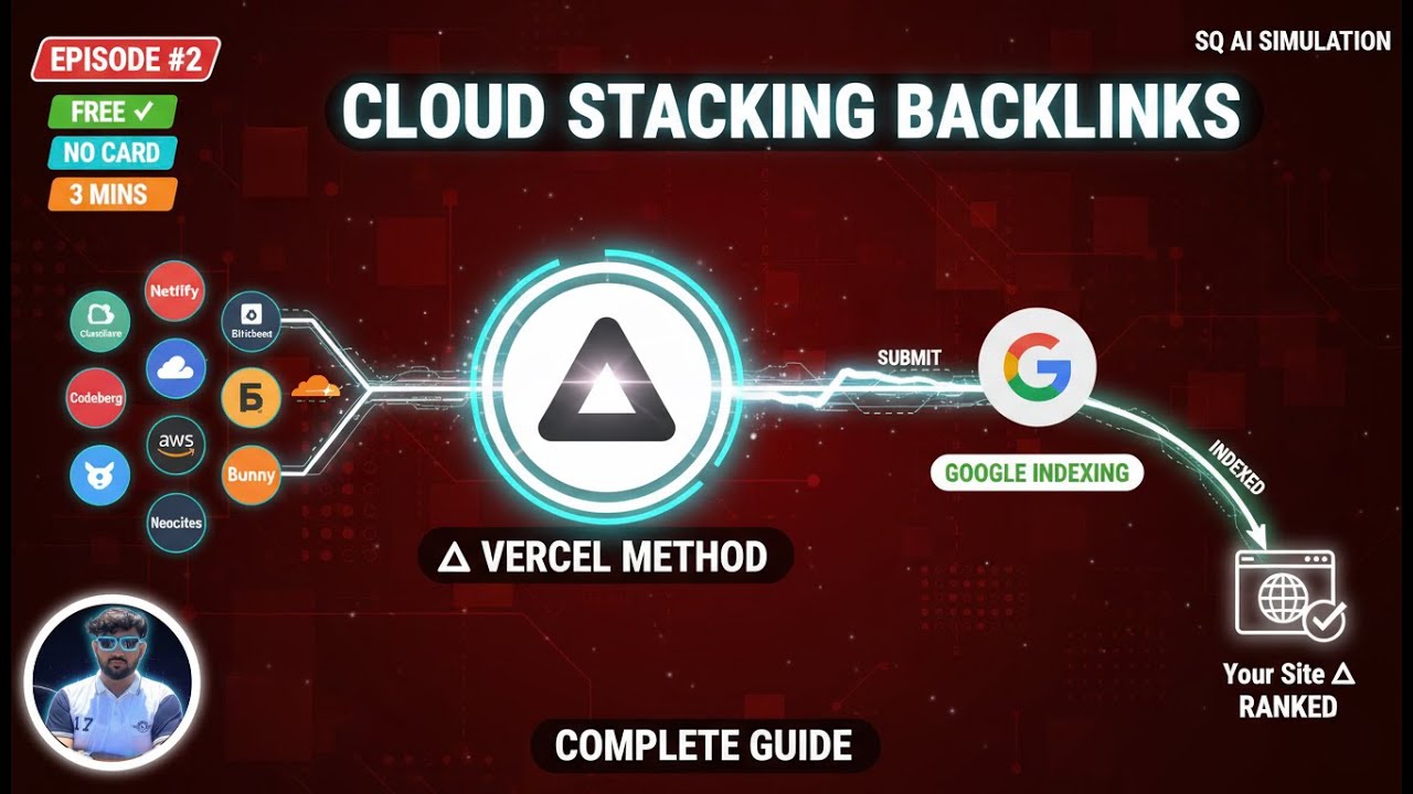High DA Vercel Backlinks FREE | Cloud Stacking Tutorial Episode 2