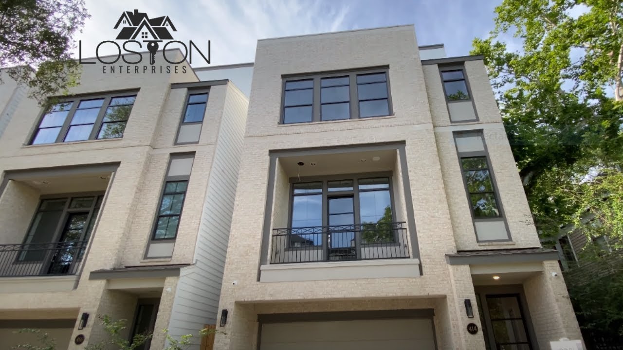 4-Story Townhome Tour ∙ Modern/Contemporary ∙ Rooftop Views ∙ Houston Living