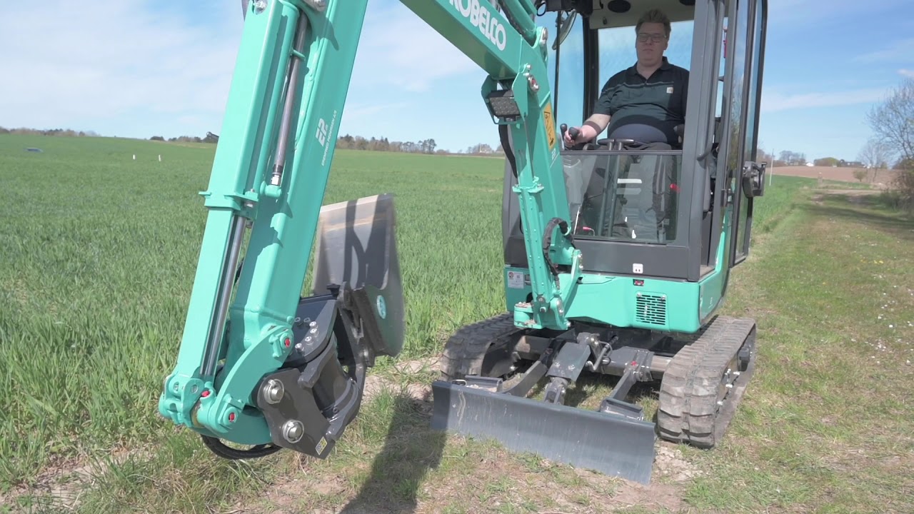 Sådan graver du med en minigraver (Kobelco SK-18)