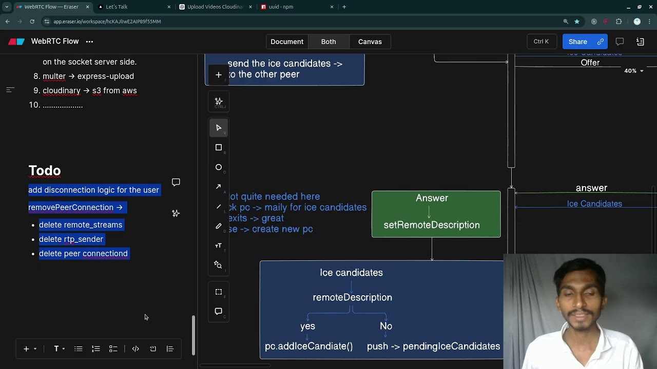 Day - 130 | WebRTC & Video Calling - Learning FullStack Web Dev | Coding The Code