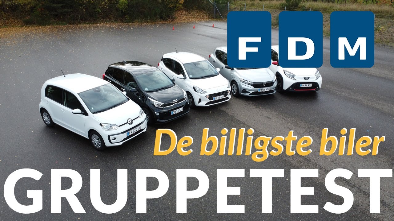 Stor test af de billigste biler i 2022