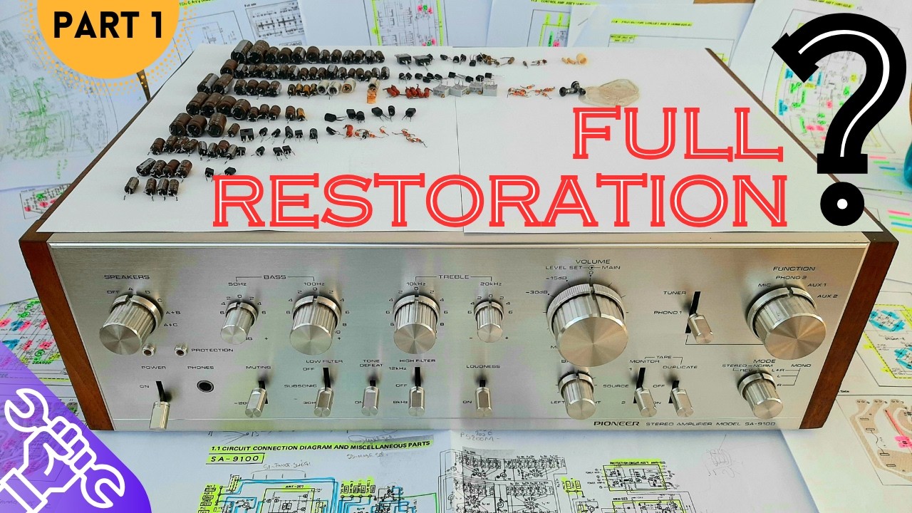 Pioneer SA 9100  - Restoration Amplifier - Part 1