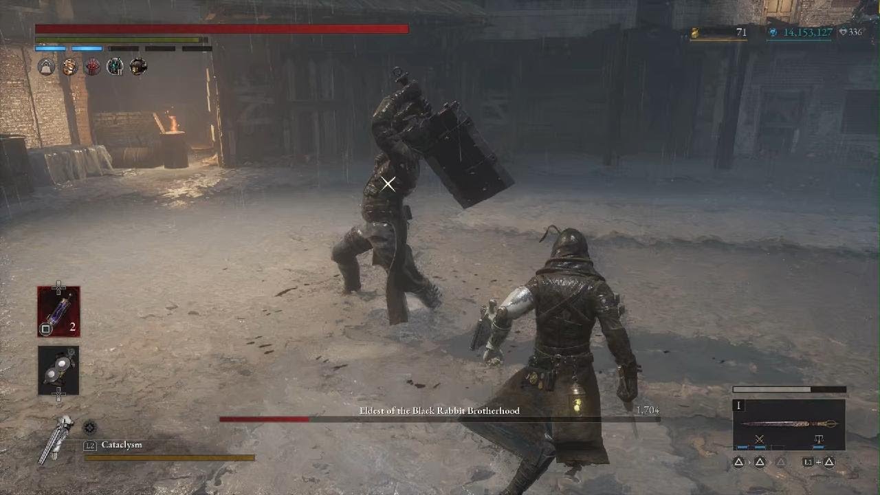 Lies of P Boss Weapon Challenge Run Eldest of the Black Rabbit Brotherhood Rank 5