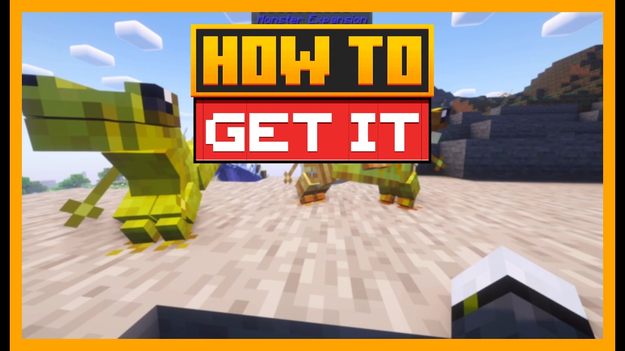 HOW TO TAME and EQUIP Kobeko in MINECRAFT with Monster Expansion