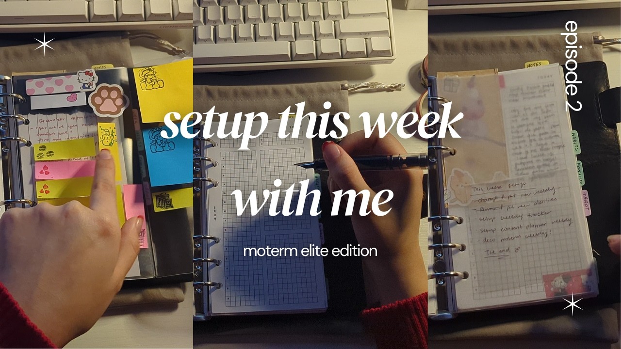 setup this week with me⋆˙⟡ personal rings ⋆˙⟡ moterm elite