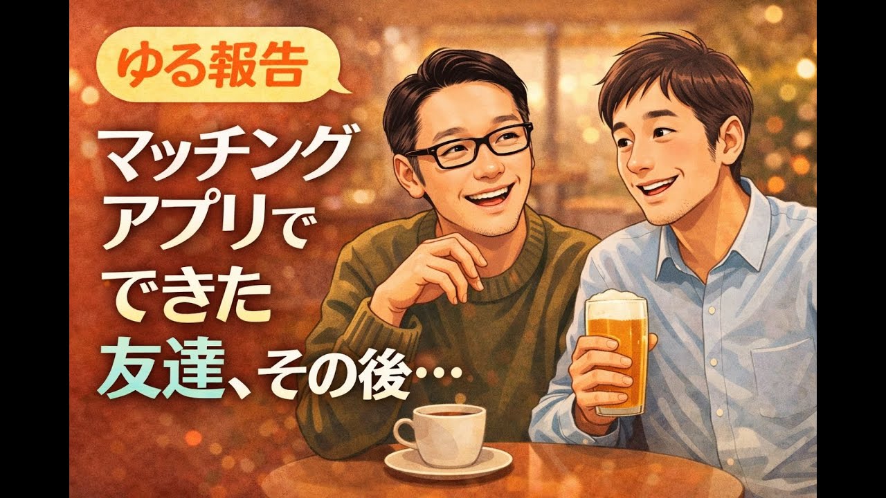 【ゆる報告】マッチングアプリでできた友達、その後…
