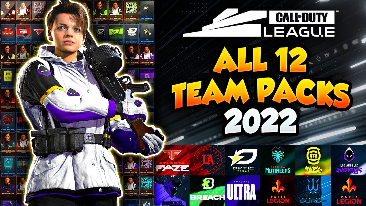 Call of Duty League 2022 Skins Now Available - All 12 Team Packs Showcase [Vanguard x Warzone]