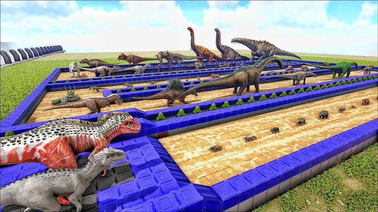 3 TYPE INDOMINUS REX DEATHRUN | ARK Dino Deathrun |