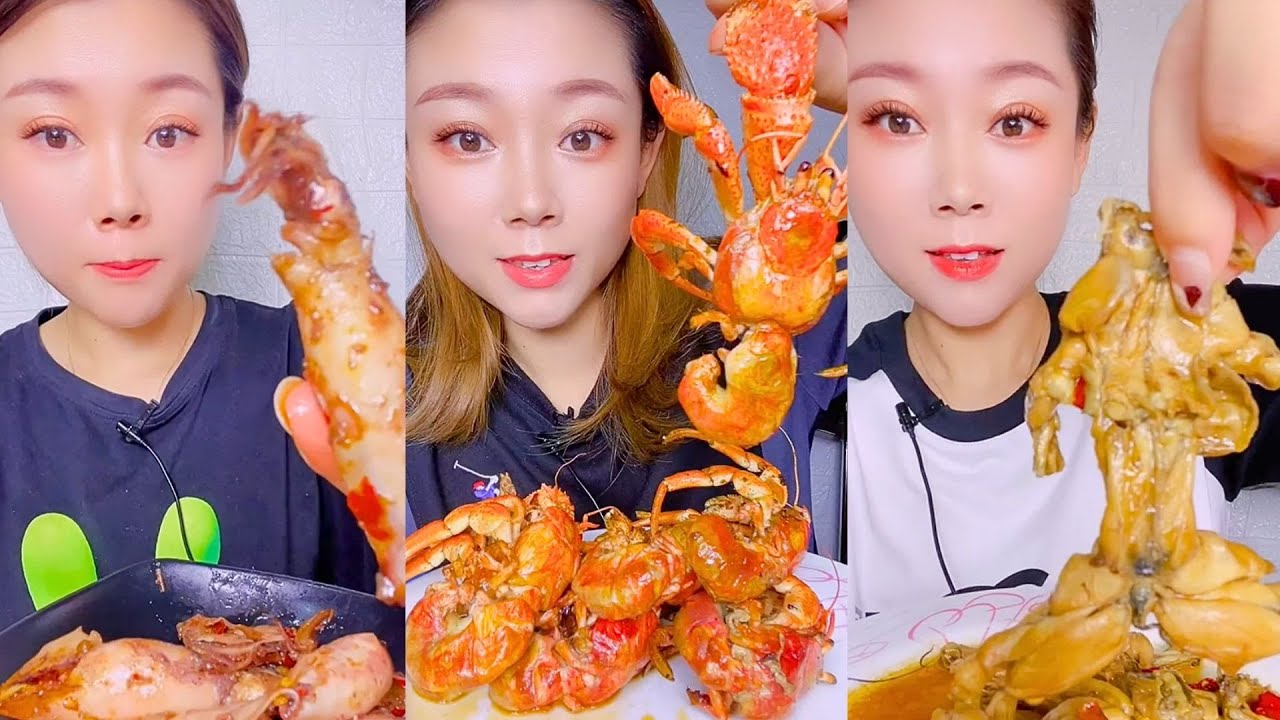 Traditional Chinese Seafood Selection Eating Show #15