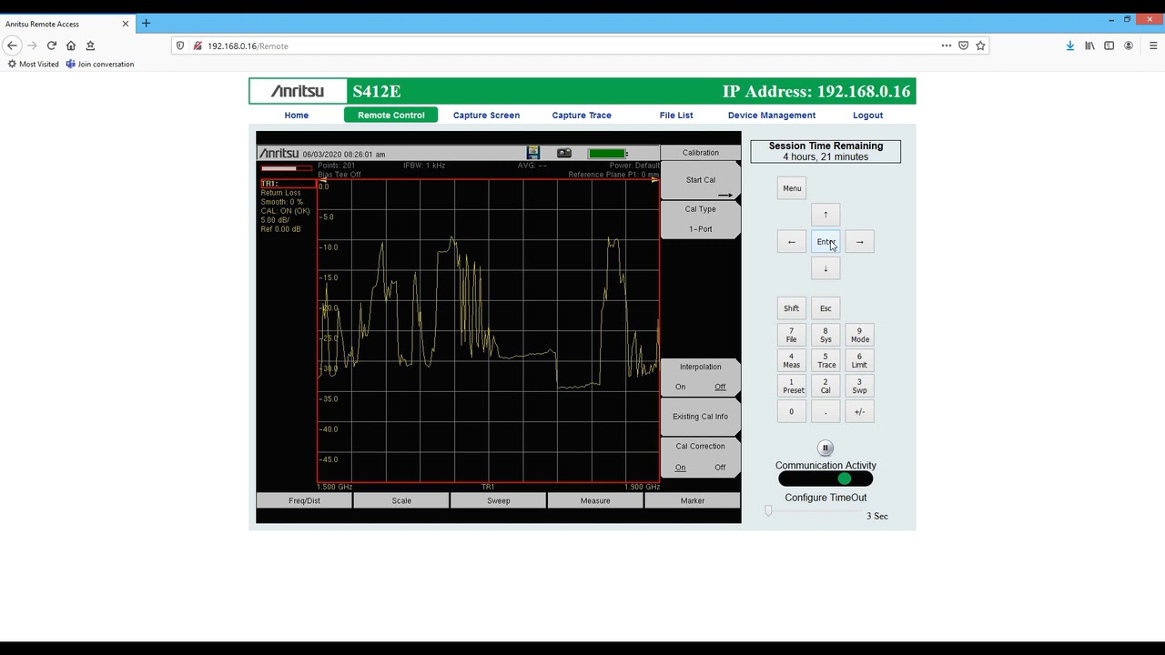 S412E Sweep VNA
