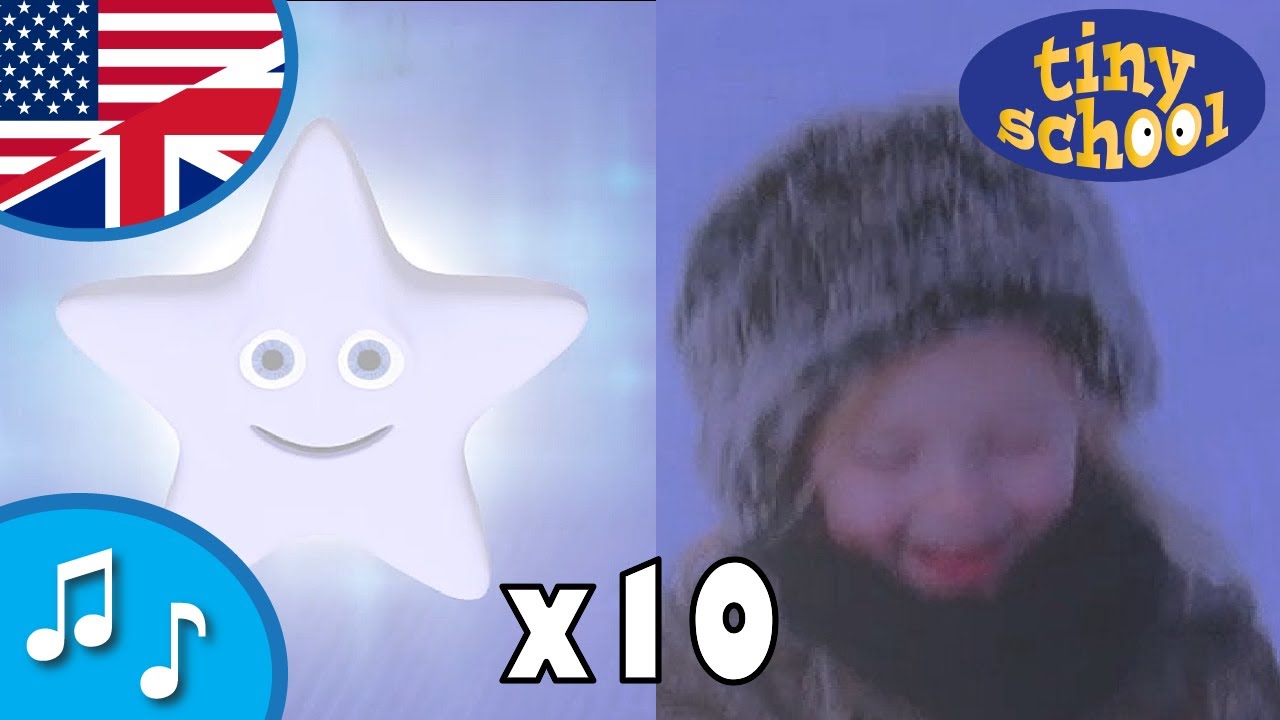 Twinkle Twinkle Little Star 10 times - Nursery Rhyme Collection for children - tinyschool