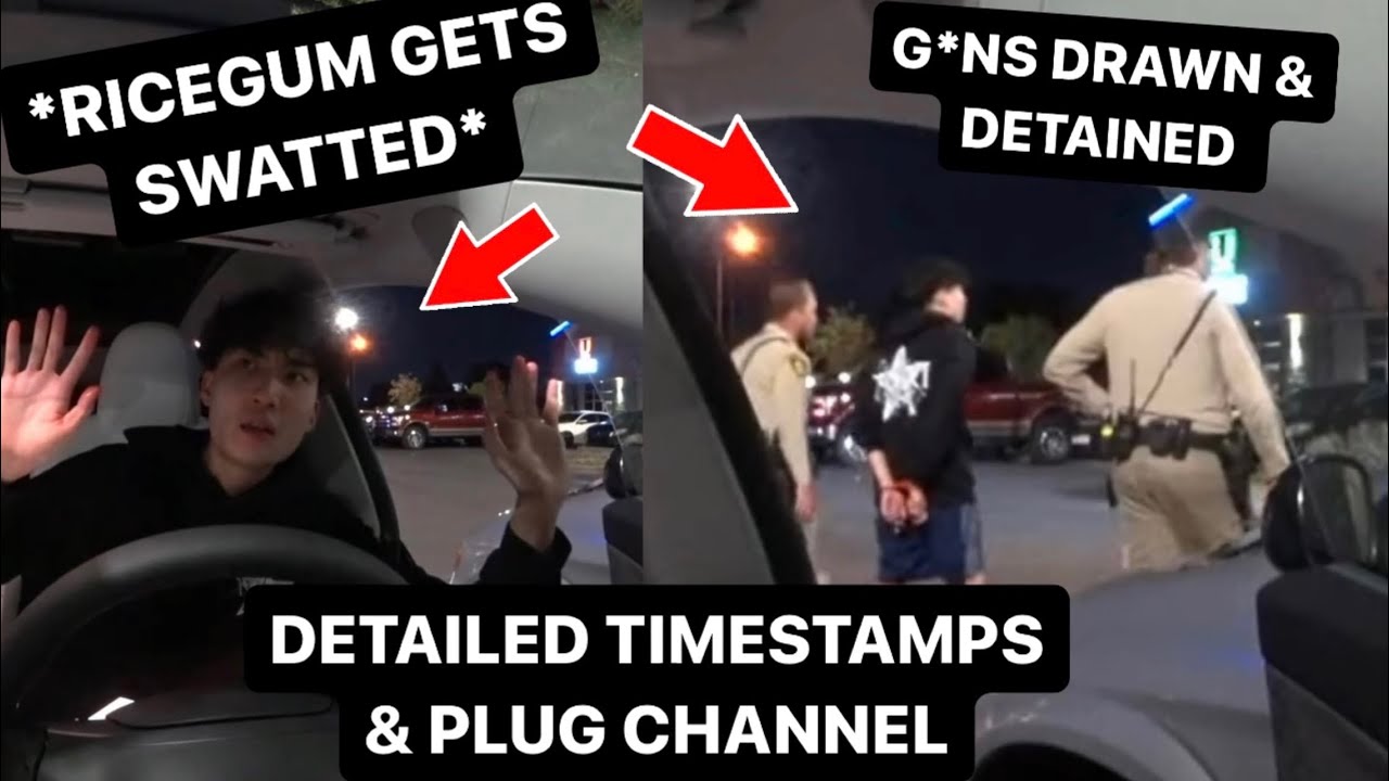 Ricegum livestream 2023-10-13 RICE GETS SWATTED LIVE WHILE DOING IRL *MUST WATCH WITH TIMESTAMPS*