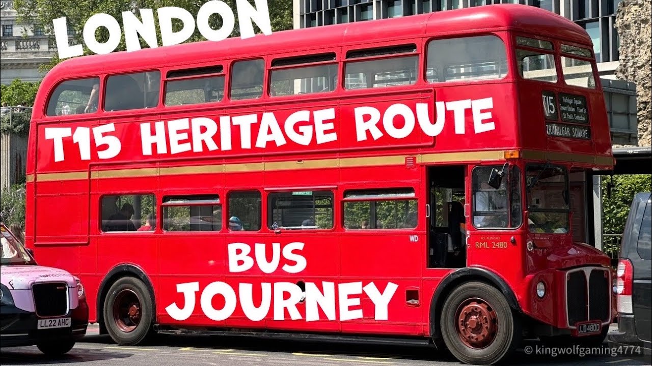 T15 Heritage RouteMaster Bus Journey Tower Hill to Charing Cross #redbus #bus #heritagejourney