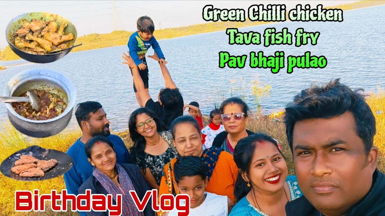 Birthday Special Vlog 🎉 | Green Chilli Chicken, PavBhaji Pulao & Pakoda, Tava Fish Fry | Nashik Vlog