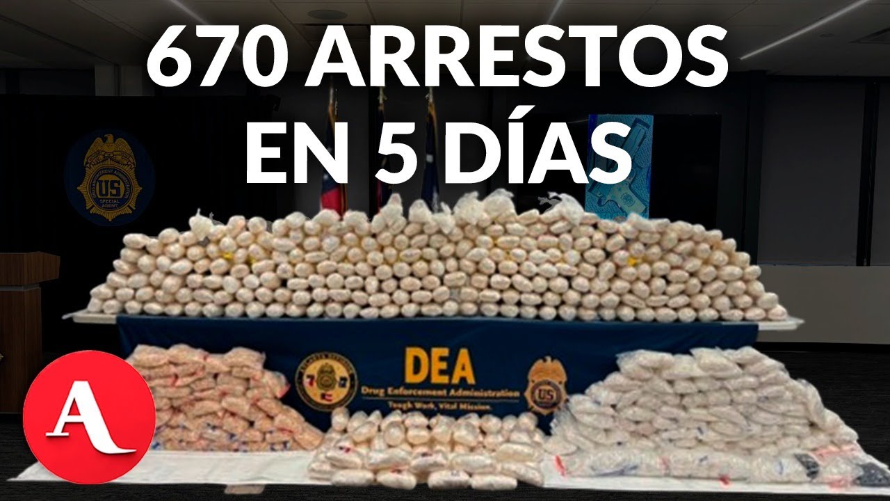 DEA reporta decomiso de 77 toneladas de droga vinculadas al CJNG