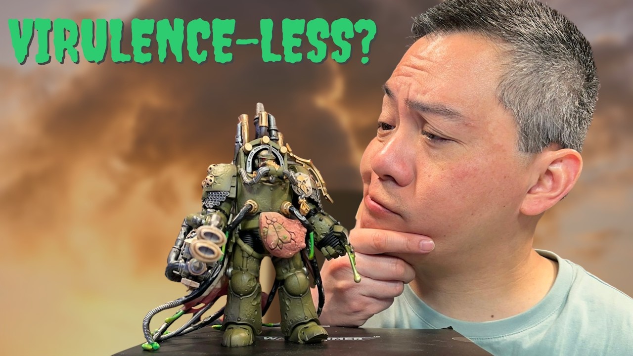 Обзор фигурки JoyToy Warhammer 40K Chaos Space Marines Death Guard Lord Of Virulence