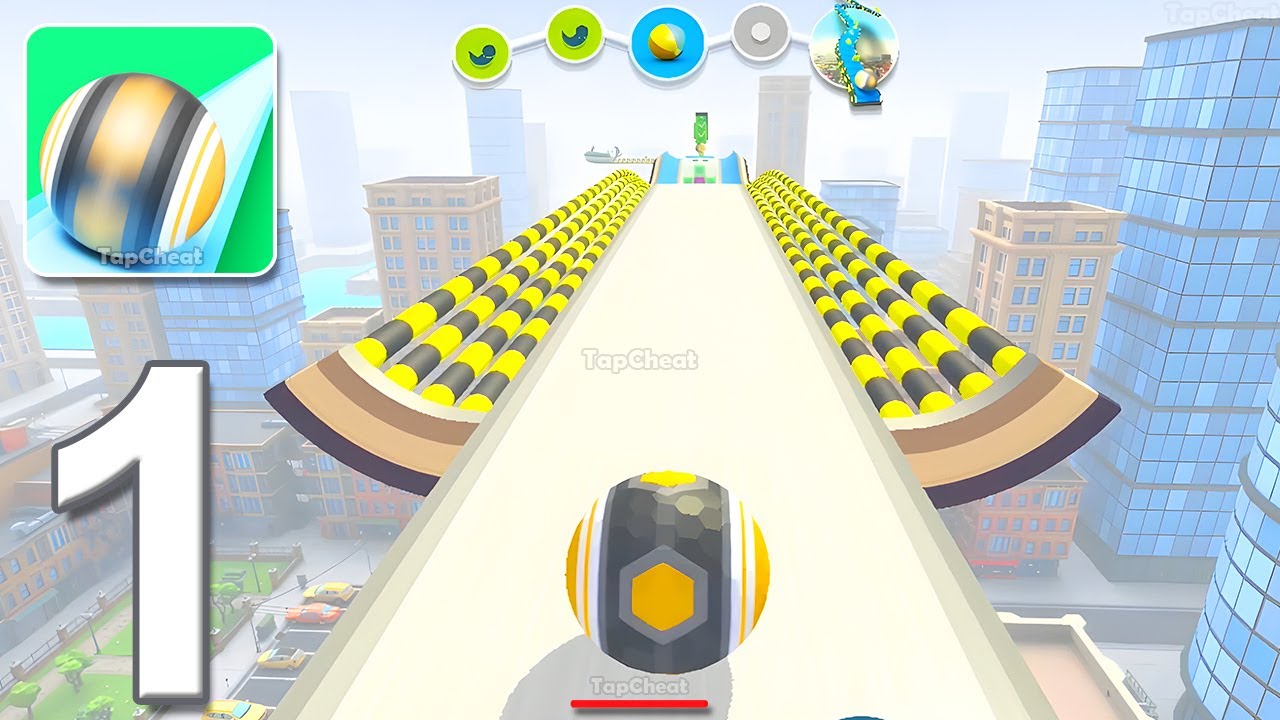 Action Balls: Gyrosphere Race - Gameplay Walkthrough Part 1 - Levels 1-14 Ball Game (Android, iOS)