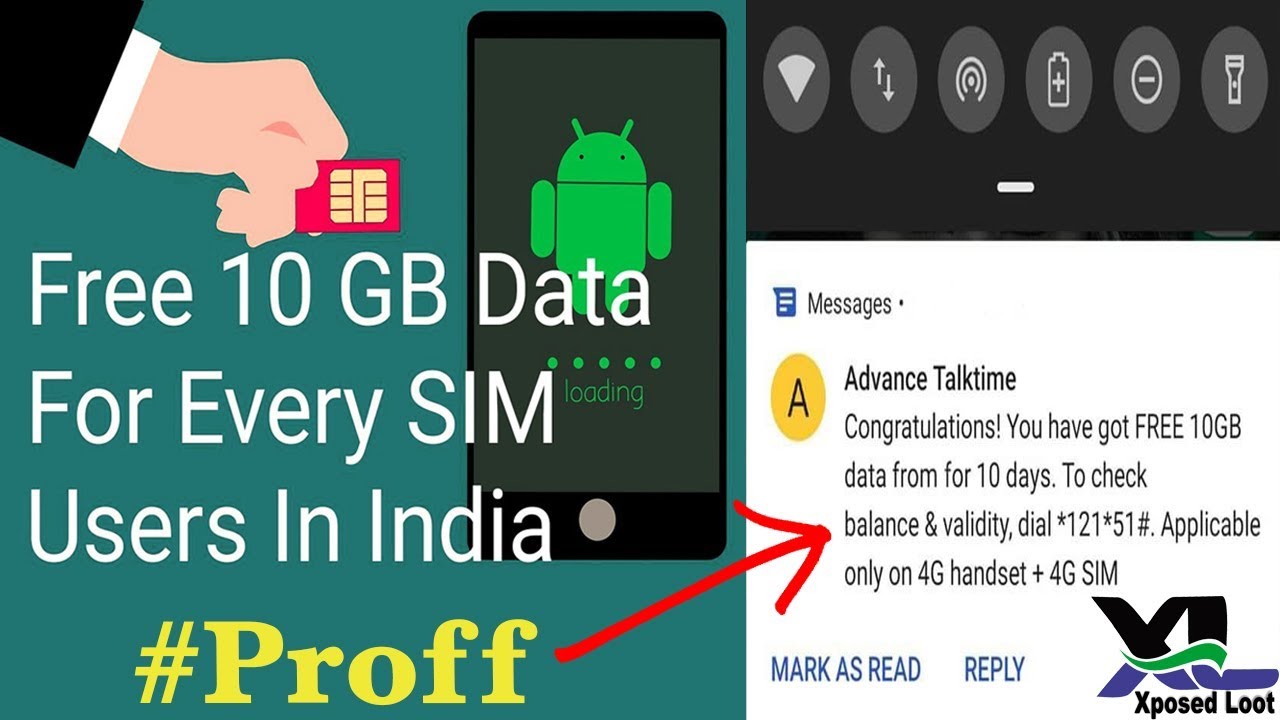 Vodafone daily 10gb data free for 30 days 1gb daily  vodafone free internet 2019 Xposed loot